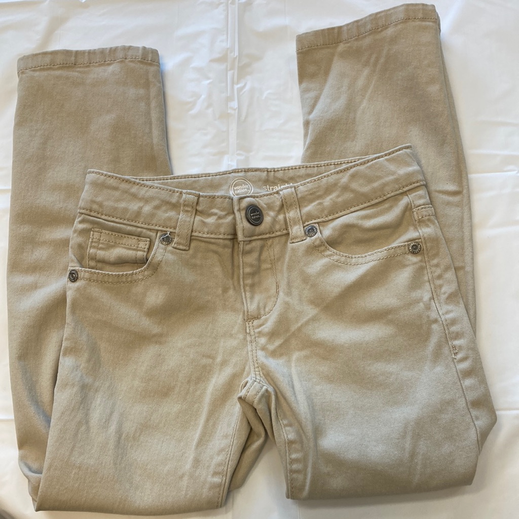 Girls Tan Jeans Size 6 Wonder Nation Brand